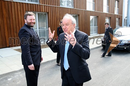 Ivan Žagar, minister brez resorja in Andrej Bajuk, minister za finance