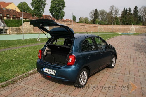 Nissan Micra 1.2 Accenta Look, prtljažnik se odpira visoko