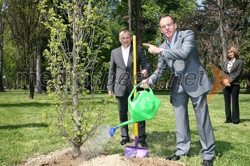 Franc Kangler, Mariborski župan in Milan Petek, poslanec LDS