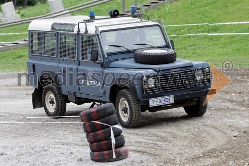 Na prizorišču so bili tudi policisti - tokrat brez radarja