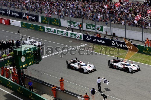 Zmaga v Le Mansu: Audi premagal Porsche in Toyoto