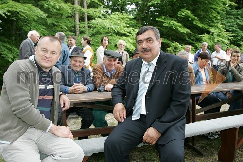 Franc Kangler, mariborski župan in Stanko Gregorec, župan občine Kobilje