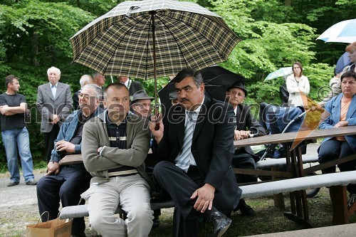 Franc Kangler, mariborski župan in Stanko Gregorec, župan občine Kobilje