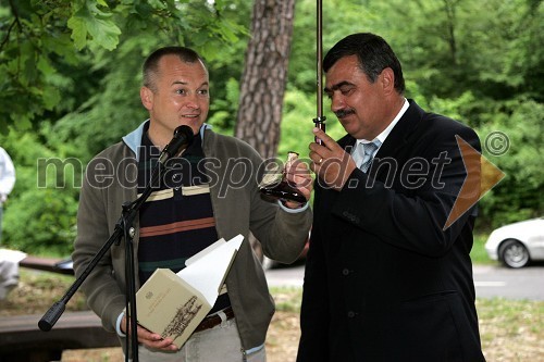 Franc Kangler, mariborski župan in Stanko Gregorec, župan občine Kobilje