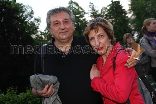 Petar Jovič, nekdanji direktor Slovenskega mladinskega gledališča in Vika Potočnik, nekdanja ljubljanska županja