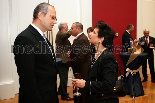 Boris Sovič, mariborski župan v letih 1998-2006 in Galit Ronen, namestnica veleposlanika Izraela