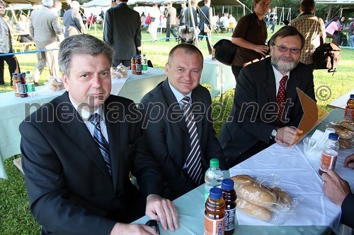 Andrej Verlič, mariborski podžupan, Franc Kangler, mariborski župan in dr. Ivan Rozman, rektor Univerze v Mariboru