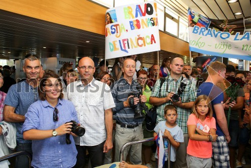 Mladinska olimpijska reprezentanca, sprejem in novinarska konferenca