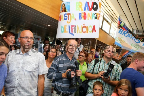 Mladinska olimpijska reprezentanca, sprejem in novinarska konferenca