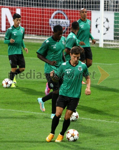 Uradni trening Sporting CP pred tekmo z NK Maribor