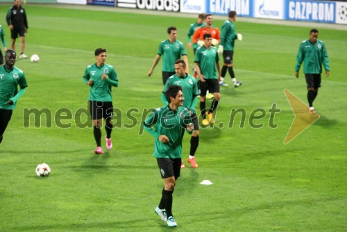 Uradni trening Sporting CP pred tekmo z NK Maribor