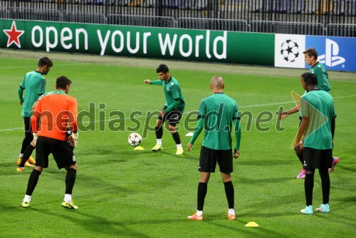 Uradni trening Sporting CP pred tekmo z NK Maribor