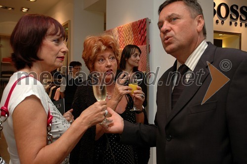 Manca Košir, publicistka, Bernarda Jeklin, nekdanja urednica Jane in Zoran Jankovič, župan Ljubljane