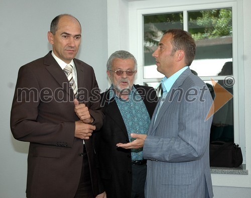 Janez Janša, predsednik Vlade Republike Slovenije, Ivan Borštner in Franci Zavrl, Pristop d.o.o.