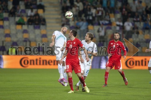 Slovenska nogometna reprezentanca premagala Švico v Ljudskem vrtu