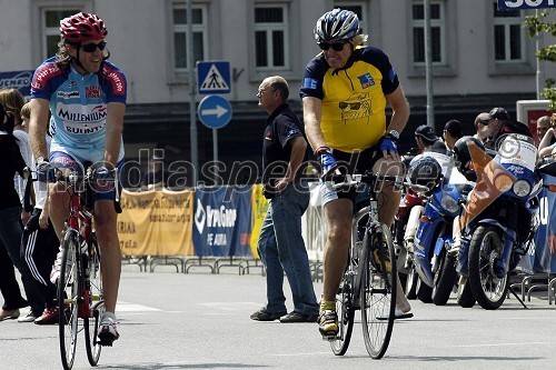 Primož Kališnik, odgovorni urednik Poleta in Tone Fornezzi Tof