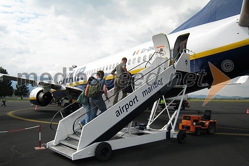 Prihod Ryanair-a na mariborsko letališče