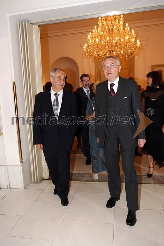 Rudi Moge, poslanec v DZ in Kristijan Ukmar, ravnatelj SNG Opera in Balet Ljubljana