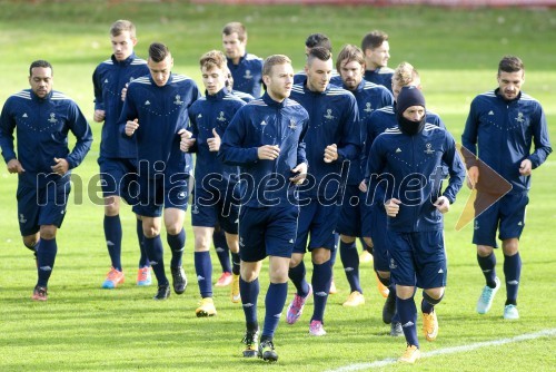 Trening in novinarska konferenca NK Maribor pred tekmo s Chelse