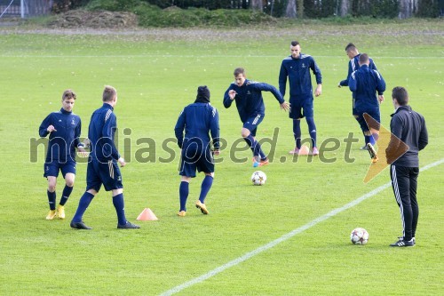 Trening in novinarska konferenca NK Maribor pred tekmo s Chelse