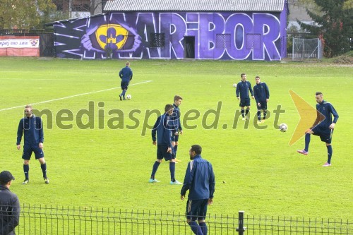 Trening in novinarska konferenca NK Maribor pred tekmo s Chelse