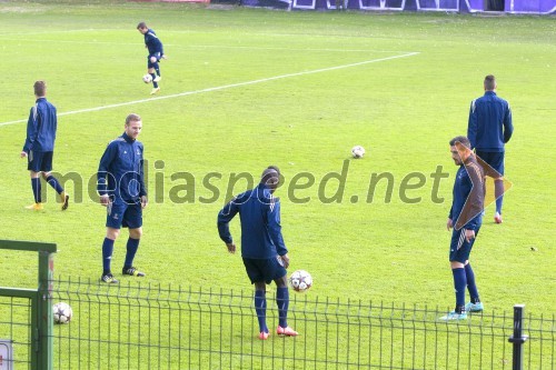 Trening in novinarska konferenca NK Maribor pred tekmo s Chelsea