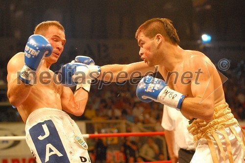 Dejan Zavec, boksar in Jorge Daniel Miranda, boksar