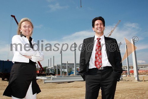 Patricia in Alain Gomez, lastnika mariborskega centra E.Leclerc