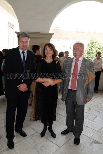 Andrej Verlič, mariborski podžupan, Mirjana Koren, direktorica Pokrajinskega muzeja Maribor in Branko Spevec, direktor Gradskega muzeja Varaždin