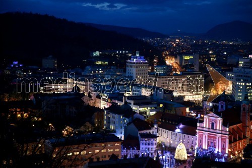 Ljubljana, pogled z Ljubljanskega gradu