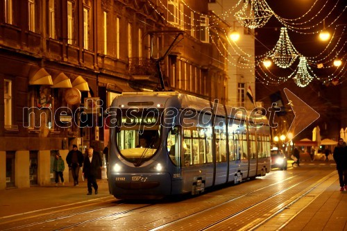 Tramvaj, božični Zagreb