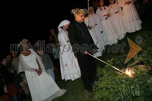 Miša Molk in Feri Lainšček, dobitnik kresnika 2007 in pisatelj