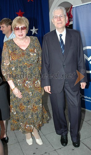 Dr. Lovro Šturm, minister za pravosodje in njegova soproga Milica Šturm, pesnica in pisateljica