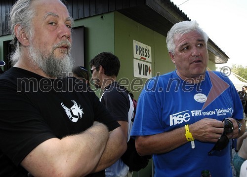 Aleš Gulič, poslanec v DZ in Peter Kauzer st., trener kajaka