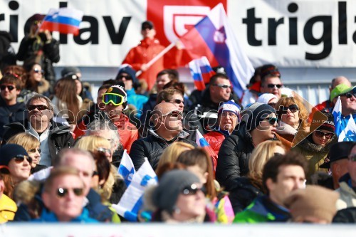Pokal Vitranc 2015, slalom, navijači
