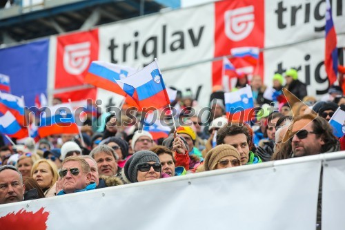 Pokal Vitranc 2015, slalom, navijači