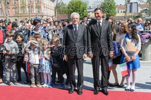 Sergio Mattarello, italijanski predsednik, na obisku v Sloveniji
