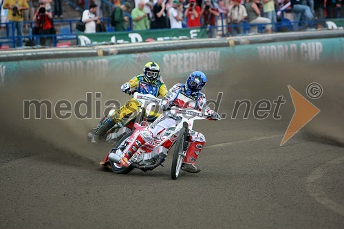 Leigh Adams (Avstralija) in Rune Holta (Poljska)