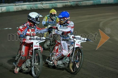 Nicki Pedersen (Danska) in Krzysztof Kasprzak (Poljska)