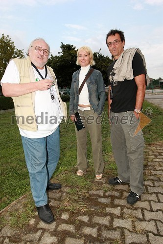 Slobodan Šijan, srbski režiser, Tanja Ribič, igralka in Branko Đurić - Đuro, režiser ter igralec