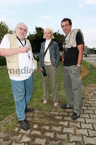 Slobodan Šijan, srbski režiser, Tanja Ribič, igralka in Branko Đurić - Đuro, režiser ter igralec