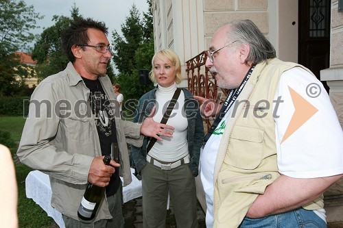 Branko Đurić - Đuro, režiser ter igralec, Tanja Ribič, igralka in Slobodan Šijan, srbski režiser