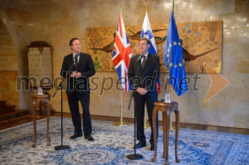 Britanski premier David Cameron na obisku v Sloveniji
