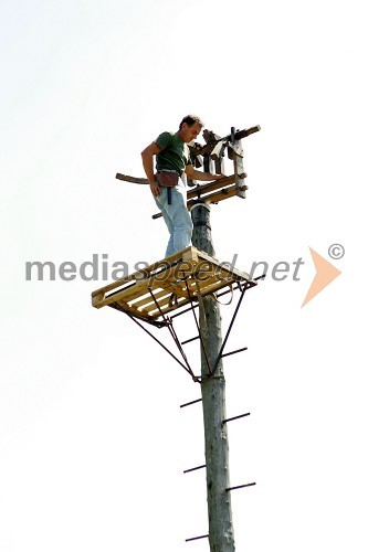 Postavljanje mestnega klopotca