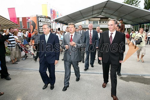 Jaime Silva, minister za kmetijstvo, razvoj podeželja in ribištvo Portugalske republike, Iztok Jarc, minister za kmetijstvo, gozdarstvo in prehrano RS in Janez Erjavec, direktor Pomurskega sejma
