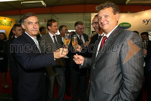 Jaime Silva, minister za kmetijstvo, razvoj podeželja in ribištvo Portugalske republike in Iztok Jarc, minister za kmetijstvo, gozdarstvo in prehrano RS