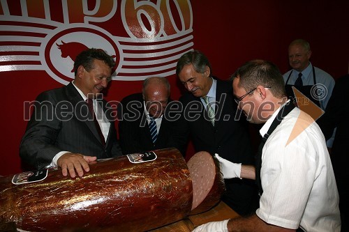 Iztok Jarc, minister za kmetijstvo, gozdarstvo in prehrano RS, Jozsef Graf, minister za kmetijstvo in razvoj podeželja republike Madžarske in Jaime Silva, minister za kmetijstvo, razvoj podeželja in ribištvo Portugalske republike