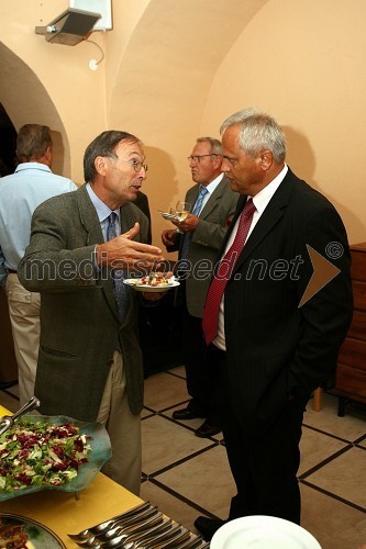 Damjan Prelovšek, generalni direktor direktorata za kulturno dediščino na Ministrstvu za kulturo in Branko Marinič, poslanec