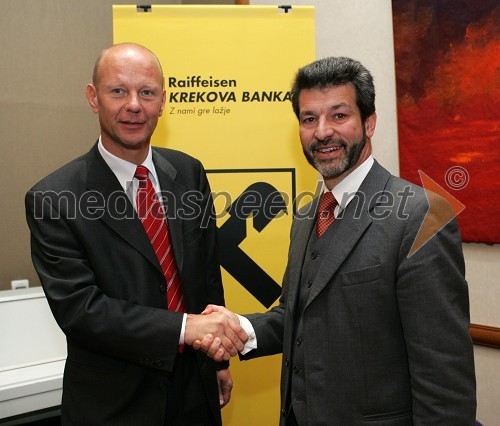 Zoran Nemec, predsednik uprave Raiffeisen Krekove banke in dr. Mathias Bauer, predsednik uprave družbe Raiffeisen Kapitalanlage-Gesellschaft