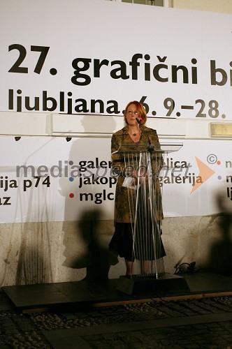 Lilijana Stepančič, direktorica MGLC (Mednarodni grafični likovni center)
